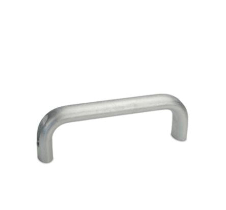 Ganter Natural Natural Aluminium Handle 55 mm Height, 26mm Width, 130 mm Length