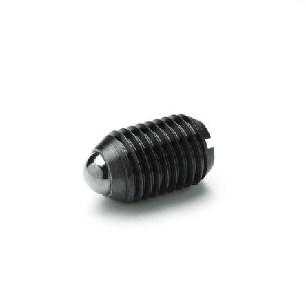 Ganter Steel M8 Ball & Spring Plunger, 16 mm Long - pack size 50 units
