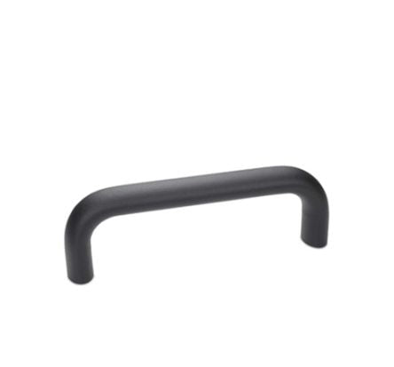 Ganter Black Black Aluminium Door Handle 51 mm Height, 20 mm Width, 160 mm Length