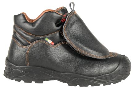 Cofra Cover Black Metal Toe Capped Unisex Safety Boots 10, EU 44 EN ISO 20345:2022
