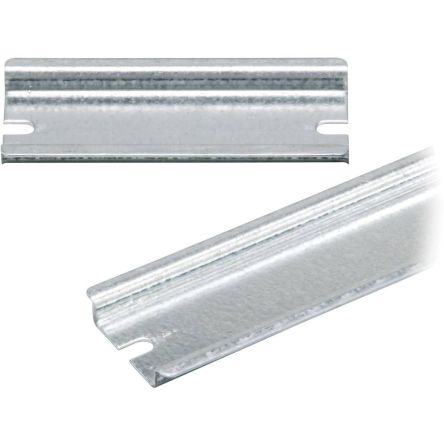 Fibox EKV Series Galvanised Steel DIN Rail for Use with Enclosures 515 mm x 515 mm x 35mm