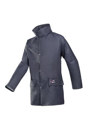 Sioen Jakarta Navy, Water Repellent Rain Jacket Zip, 3XL 1 EA