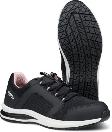 Jalas 5628 Unisex Black, Pink, White Steel Safety Shoes, UK 4, EU 37