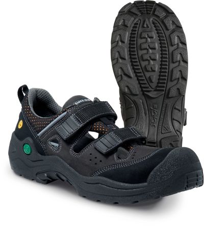 Jalas 6418 Unisex Black, Green, Grey Composite Safety Shoes, UK 9, EU 43