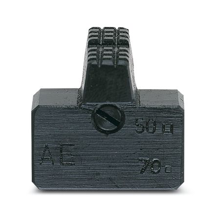 Phoenix Contact, CRIMPFOX-C Crimp Die, Coaxial Type Trapeze Crimp Black