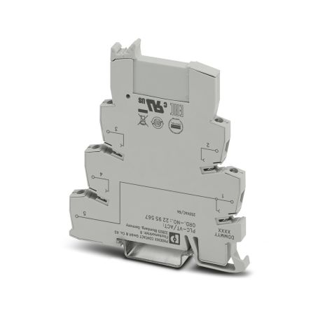 Phoenix Contact 2295567 PLC Series Feed Through Terminal Block Grey, 4mm², Screw - pack size 10 units