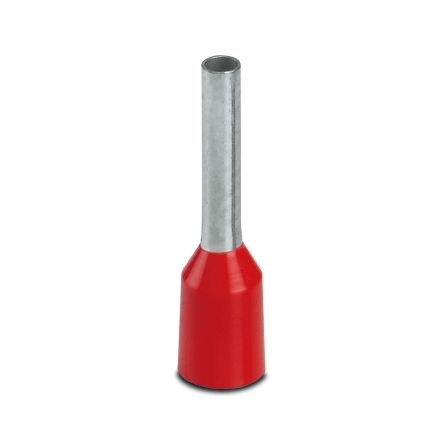Phoenix Contact, AI Insulated Ferrule, 1.5 mm Pin Diameter, Red to 18 AWG Wire Size - pack size 500 units